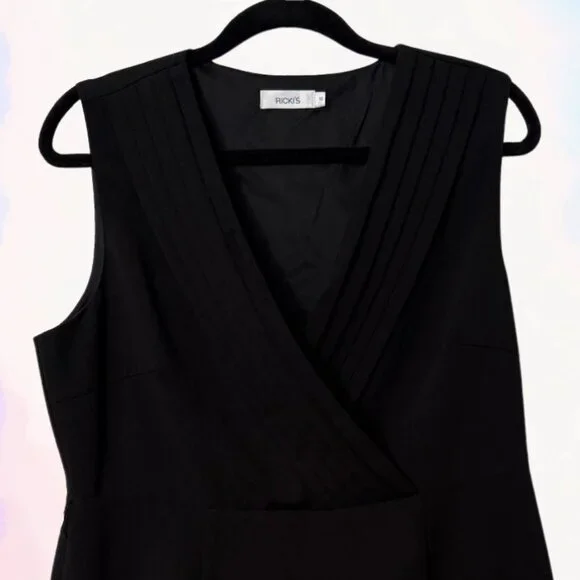 👗 Black Cocktail Midi Dress Ricki’s | Good Condition - Picture 3 of 7